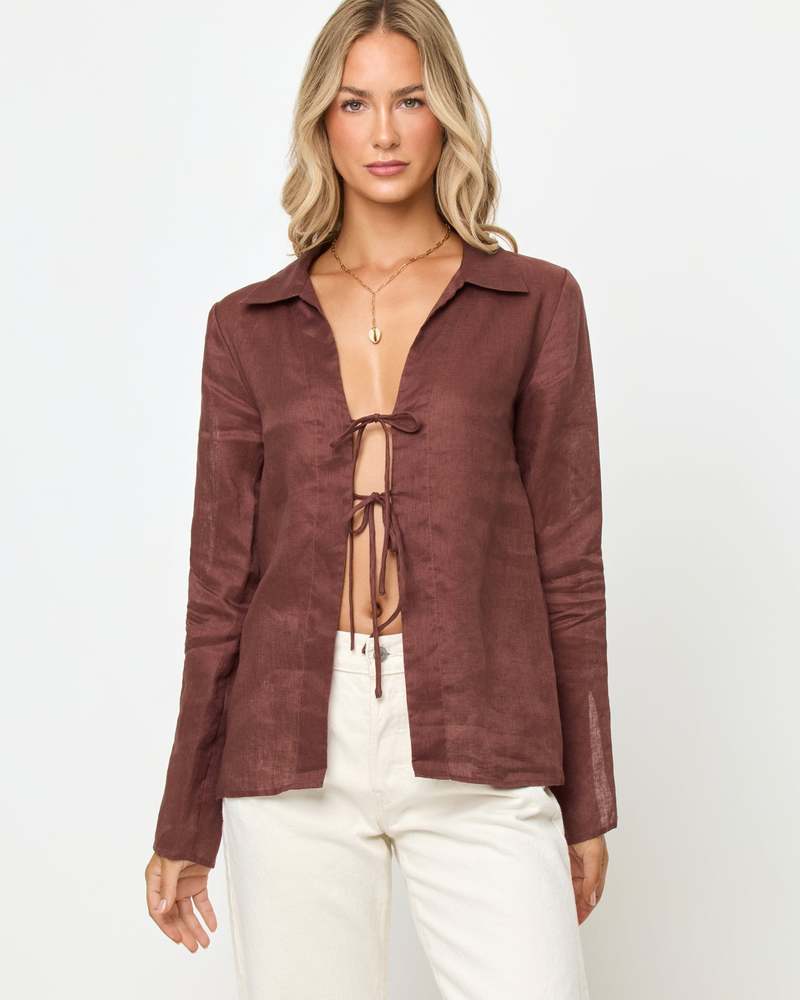 L*Space Venice Shirt - Cafe