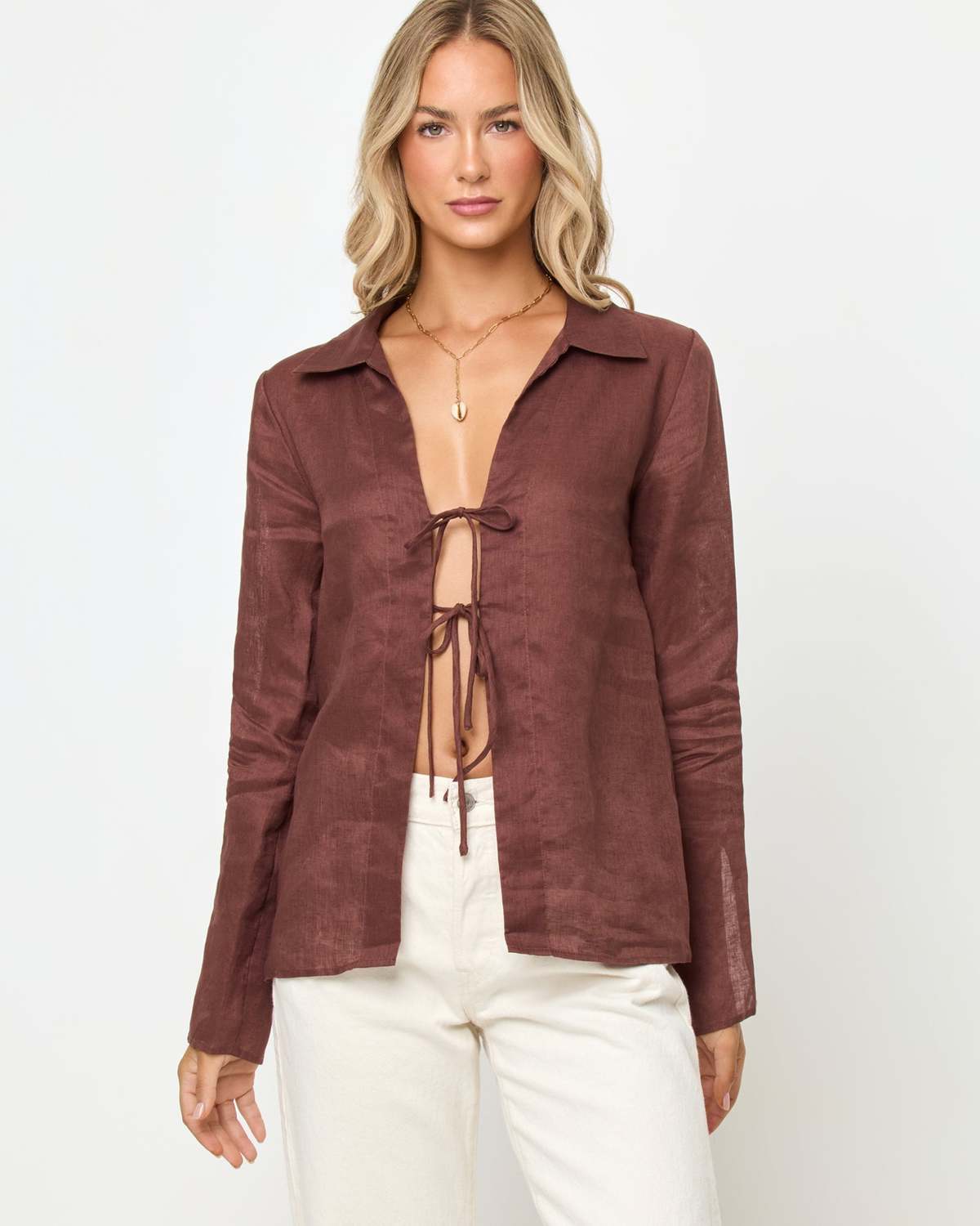 L*Space Venice Shirt - Cafe - Image 3 of 5