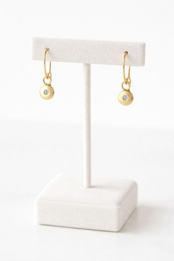 Coba Mae Solne Dot Earrings - Gold