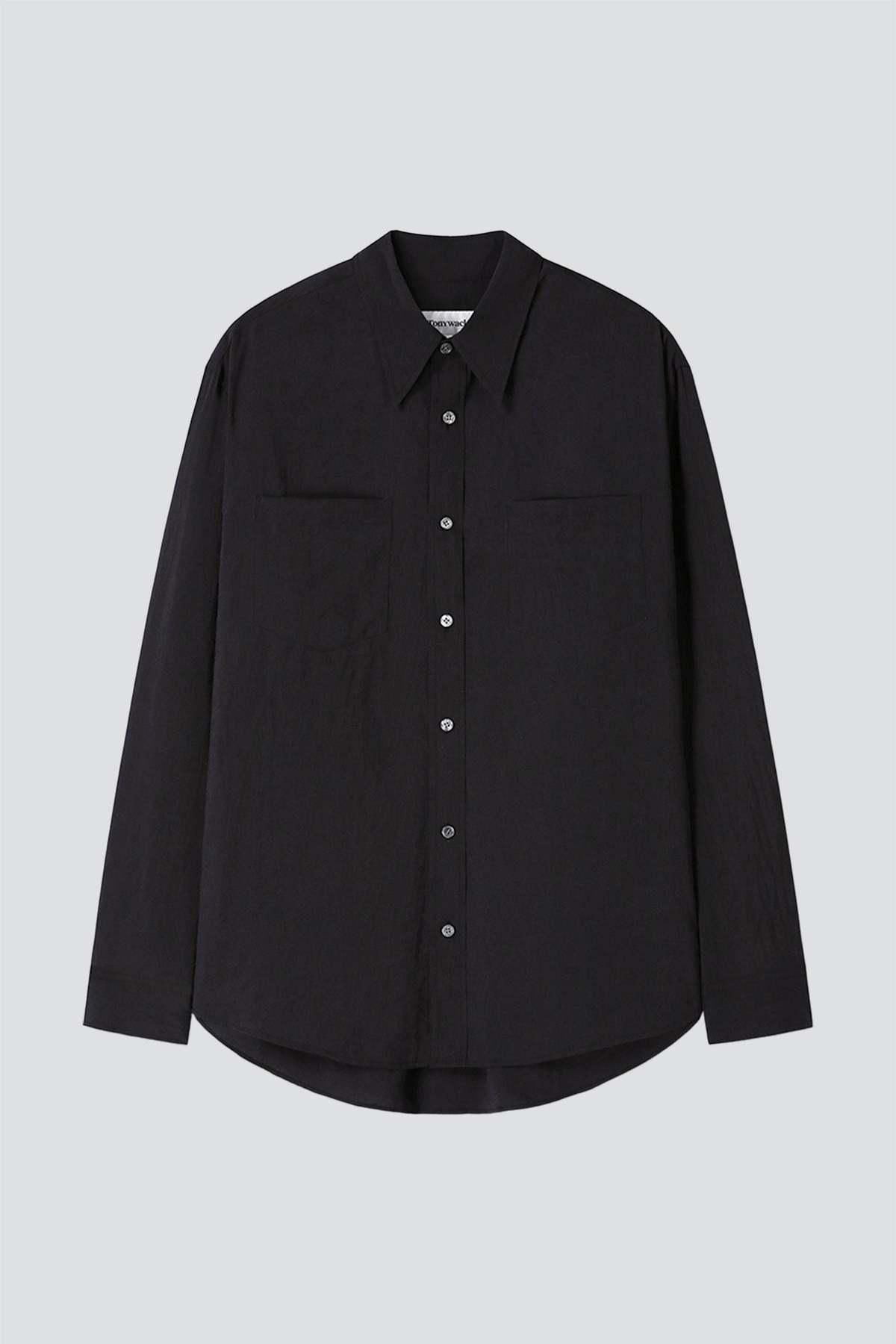 TONYWACK Black Silk Crepe Shirt - Image 1 of 5