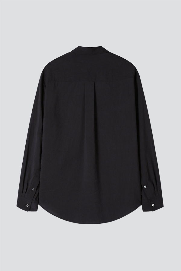 TONYWACK Black Silk Crepe Shirt