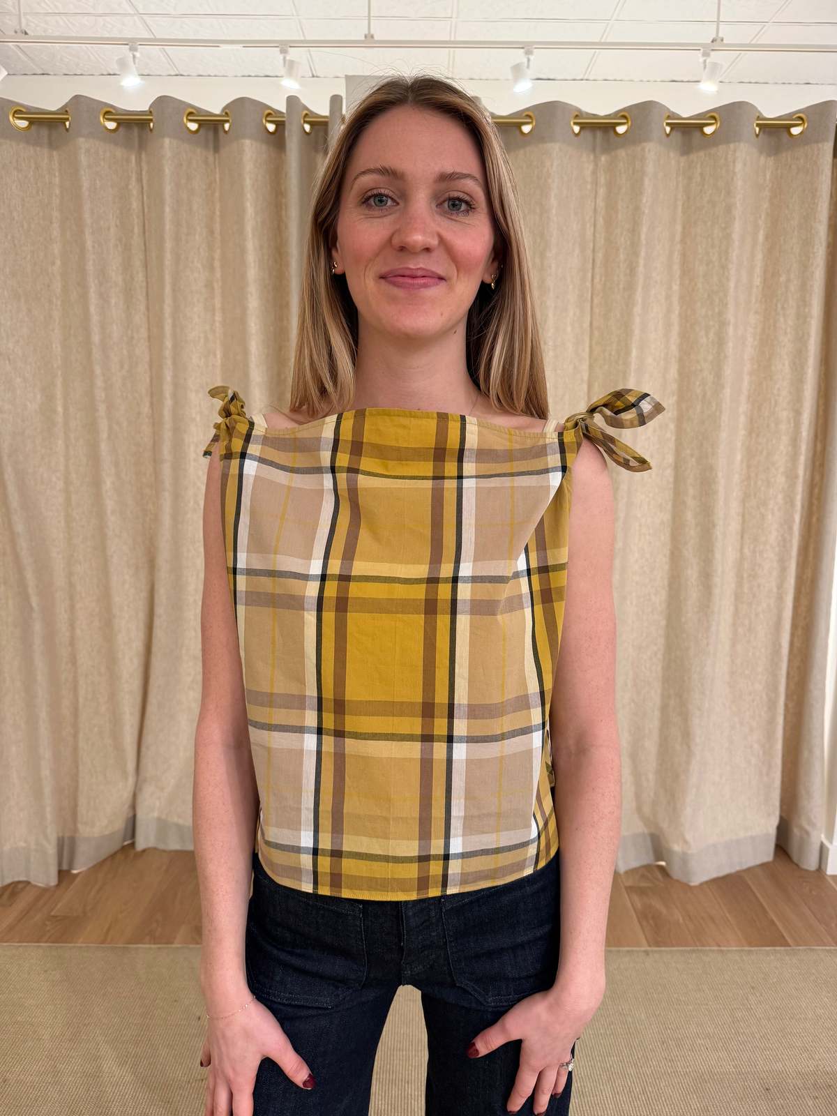 Sea NY Copeland Plaid Top - Image 2 of 8