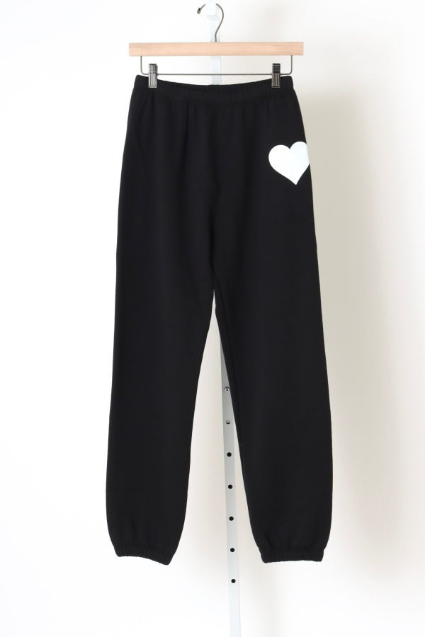 SPRWMN Heart Sweatpants - Black/White