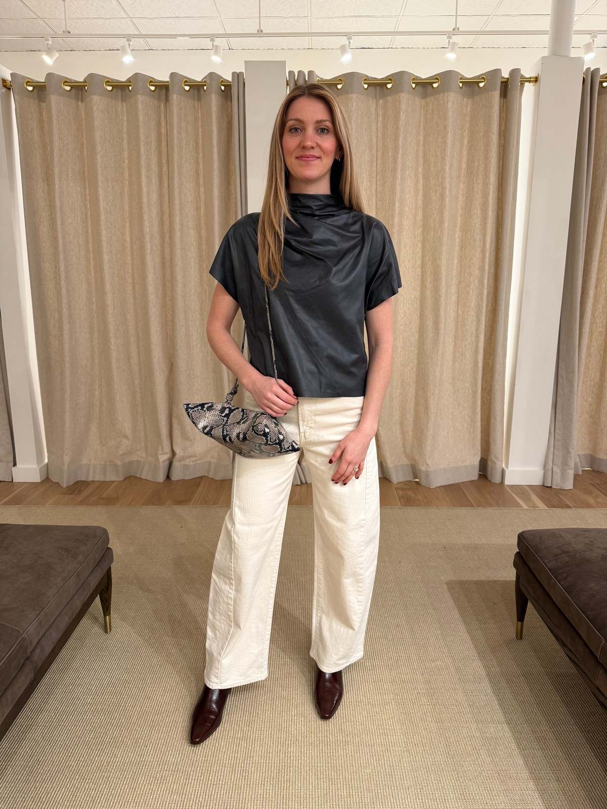 TWP Mock Neck Tee - Image 2 of 3