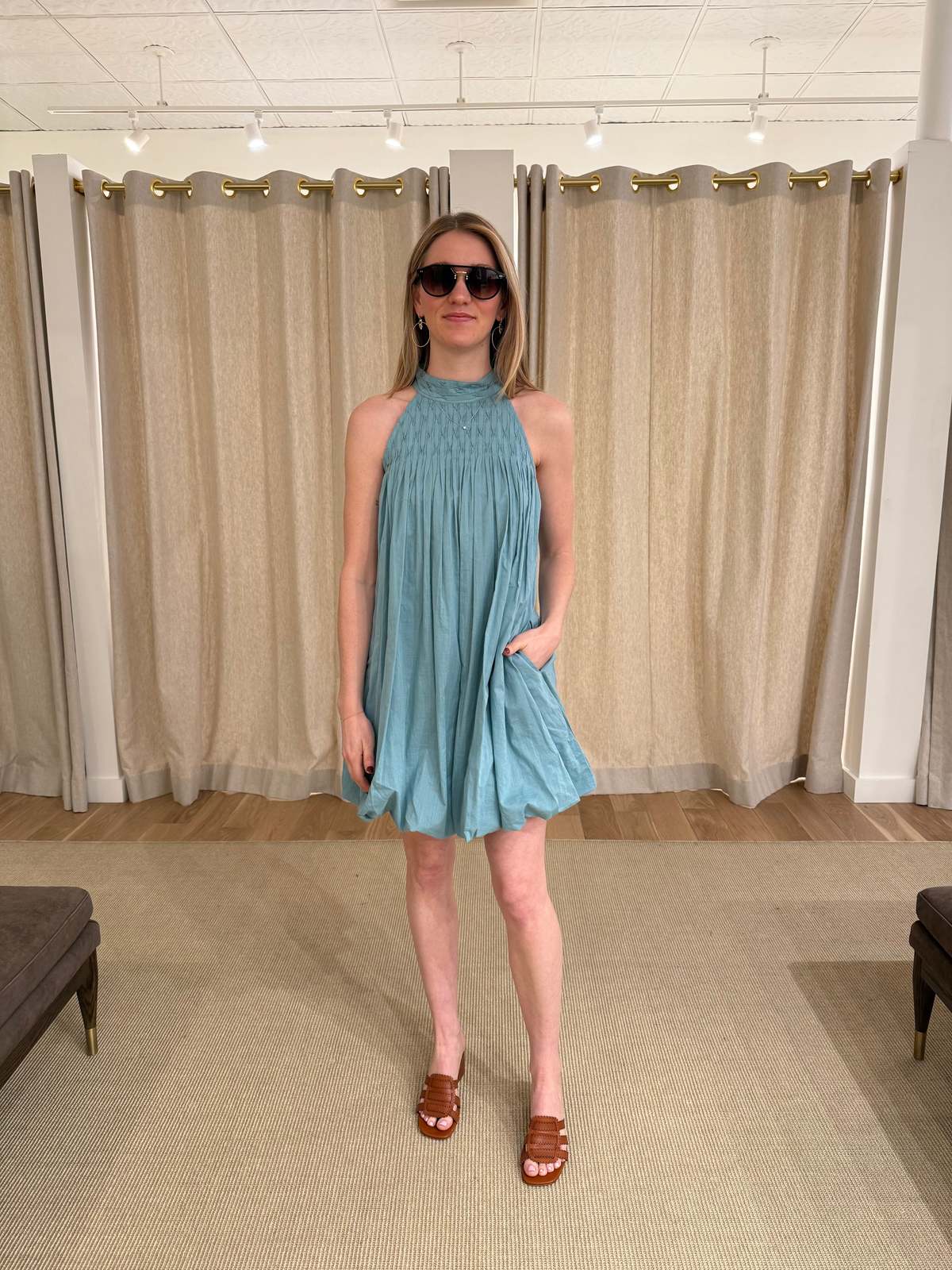 Sea NY Violet Halter Mini Dress - Image 2 of 8