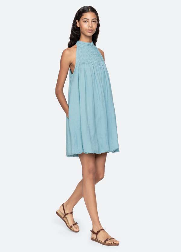 Sea NY Violet Halter Mini Dress