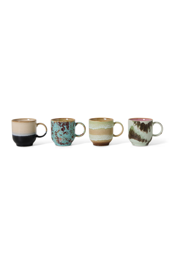 HKliving 70s Ceramics Cafe Cups Abstract Mug