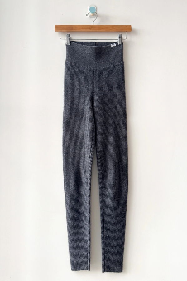 Le Bon Shoppe Cashmere Ribbed Leggings Leggings - Charcoal