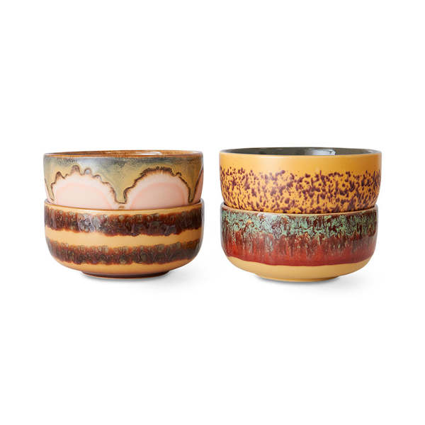 HKliving 70s Ceramics Harbour Dessert Bowls