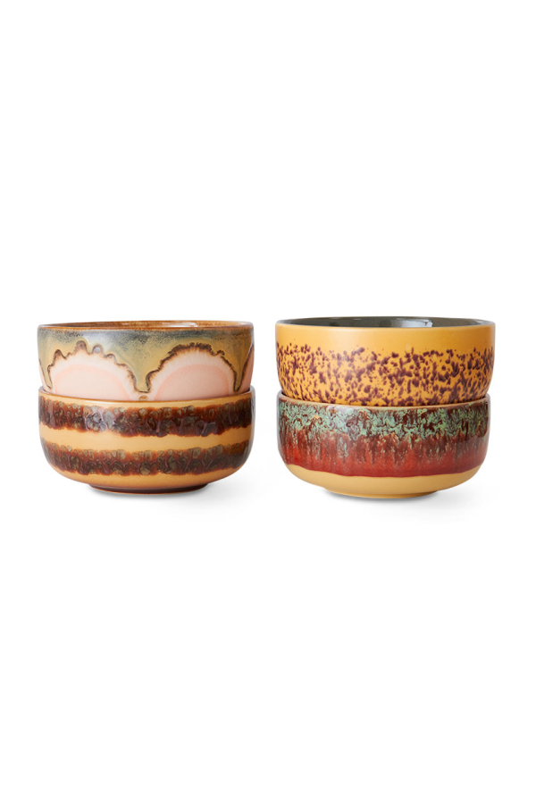 HKliving 70s Ceramics Harbour Dessert Bowls