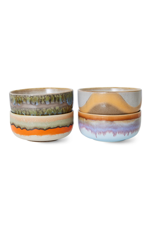 HKliving 70s Ceramics Reef Dessert Bowls