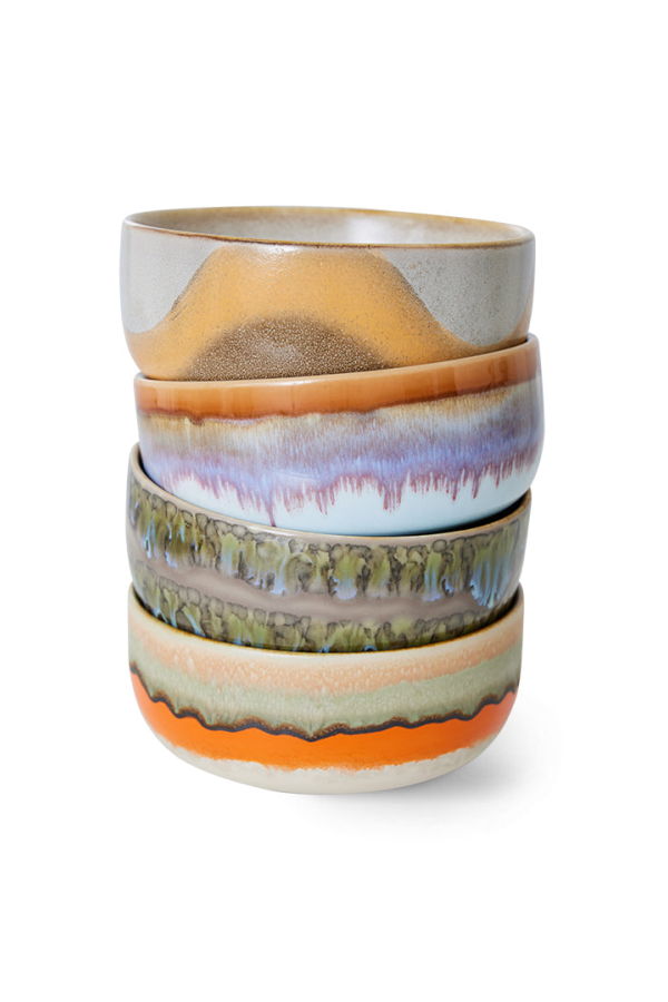 HKliving 70s Ceramics Reef Dessert Bowls