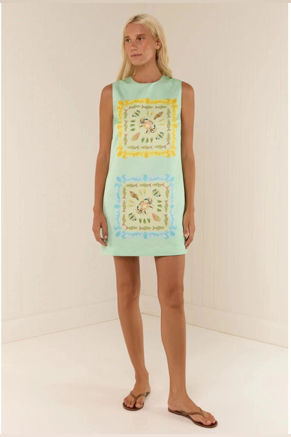 Palm Noosa Ella Mini Dress Saya Shells - Tropicana
