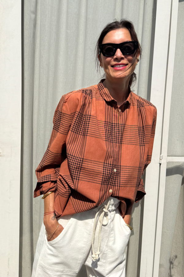 Two Plaid Sienna Khadi Blouse - Pre-Sale