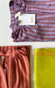 Two Striped Viola Long Caftan - Thumbnail 6
