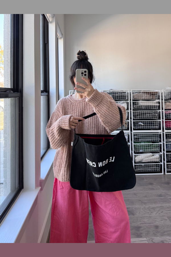 Le Bon Shoppe Le Bon Crew Happy Carry Bag - Black