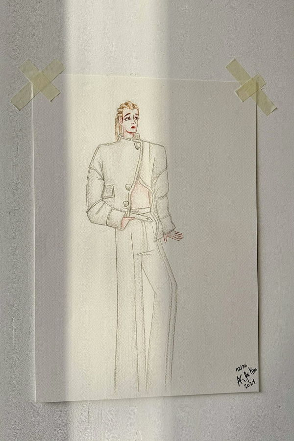 K M by L A N G E Echo of Vezha Series 12/36 Art Print - White