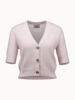 Allude V-Cardigan 1/4 15030 Cardigan - Rose Fondant - Thumbnail 1