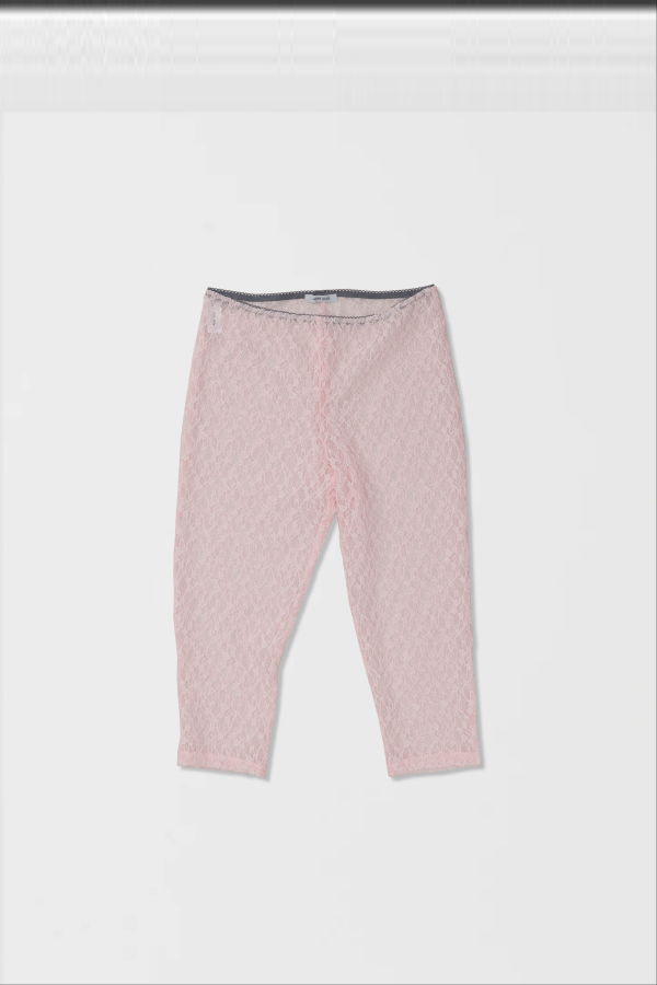 Simone Wild Lace Pedal Pants - Candy