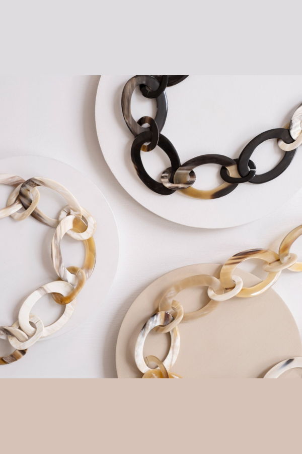 Maadili Collective Oval Horn Chain Necklace