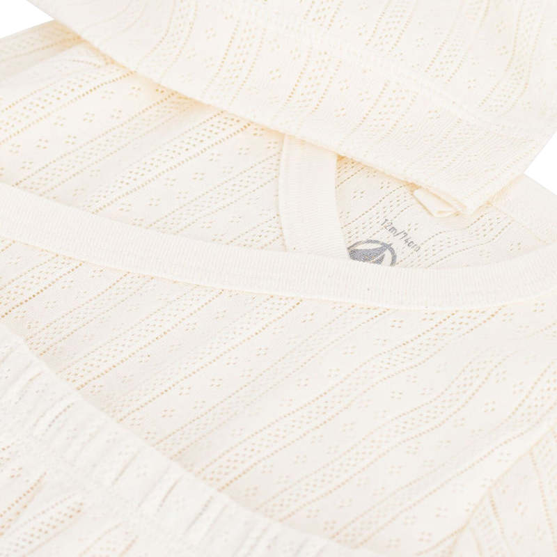 KIDS Petit Bateau Baby Three Piece Set - Cream