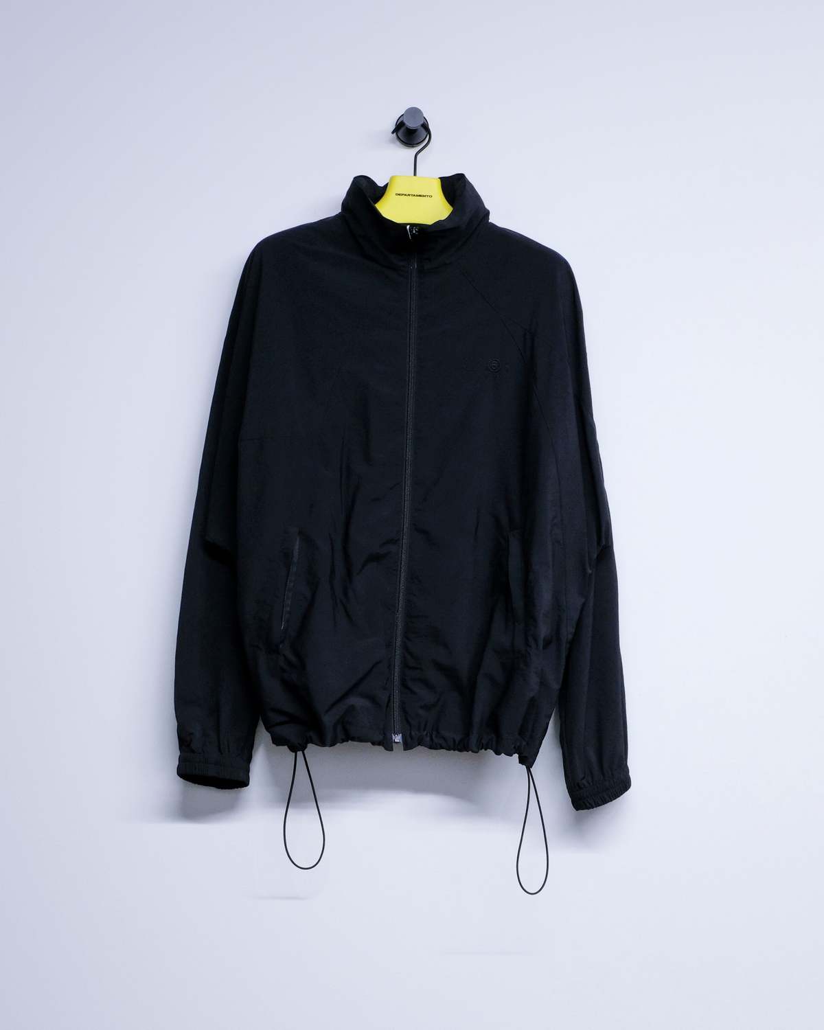MM6 Maison Margiela Black Nylon Windbreaker Jacket - Image 1 of 2