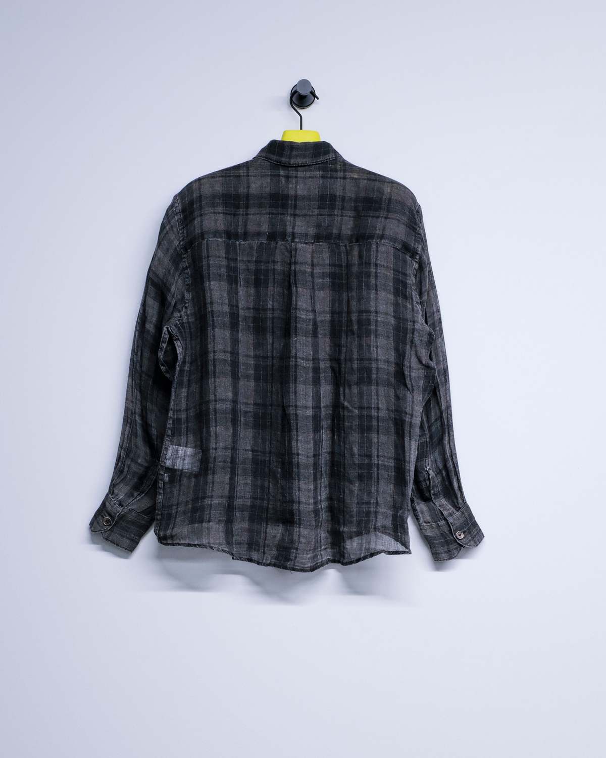 Our Legacy Penumbra Check Sheercoat Linen Above Shirt - Image 2 of 2