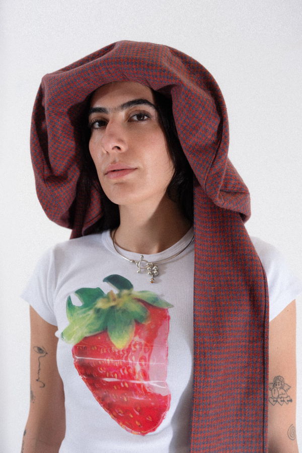 Leeann Huang Strawberry Baby Tee Top