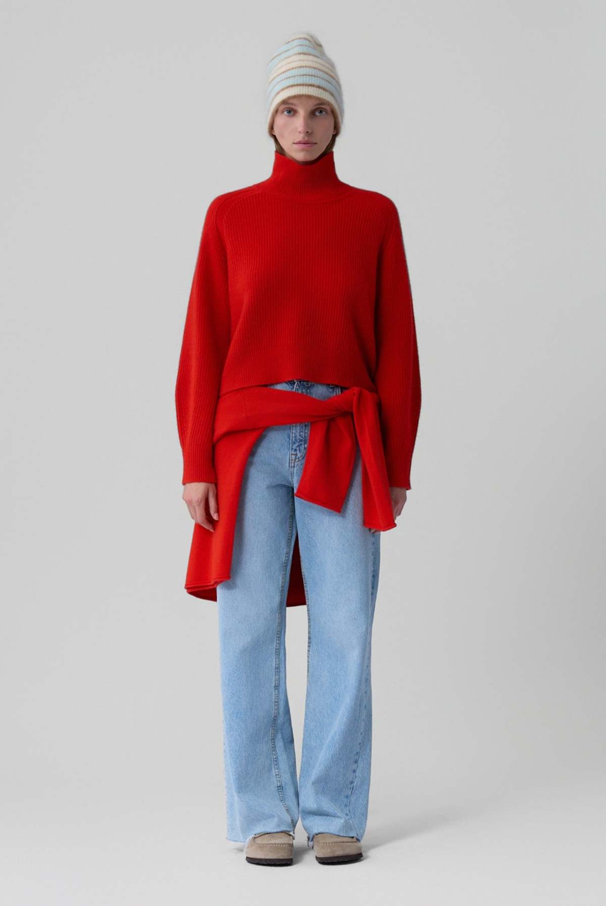 Guest in Residence Cropped Rib Turtleneck Sweater - Image 2 of 8