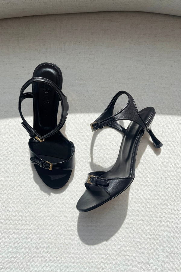 STUDIO AMELIA Alto 70 Sandal - Black