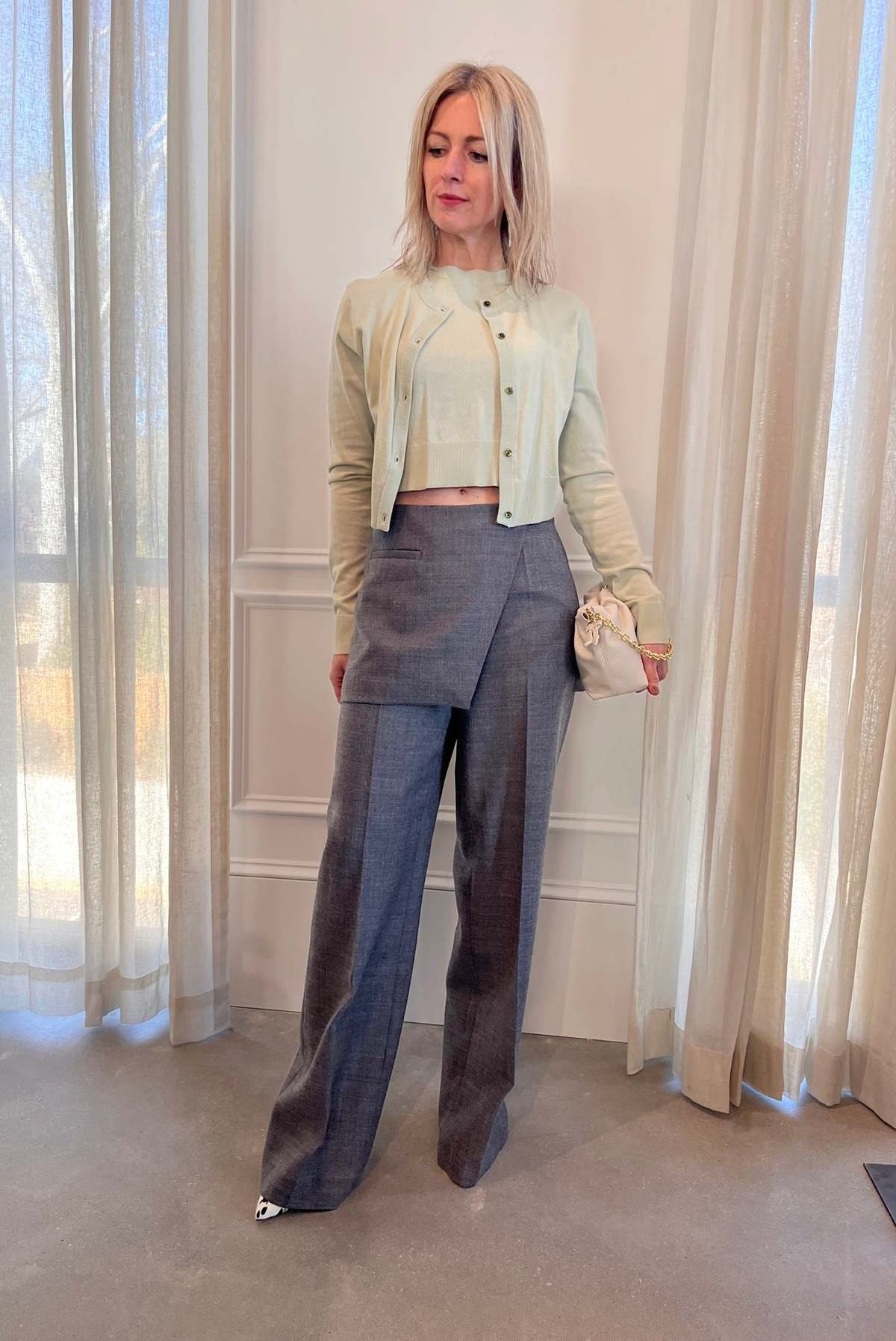 The Garment Pine Skirt Pants - Grey Melange - Image 1 of 4