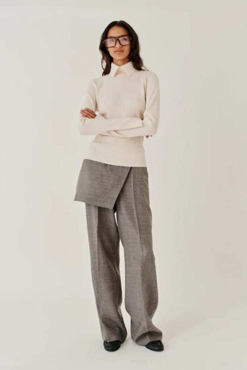 The Garment Pine Skirt Pants - Grey Melange