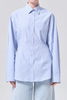 AGOLDE Cinch Shirt Webb Stripe - Light Blue/White Stripe - Thumbnail 2