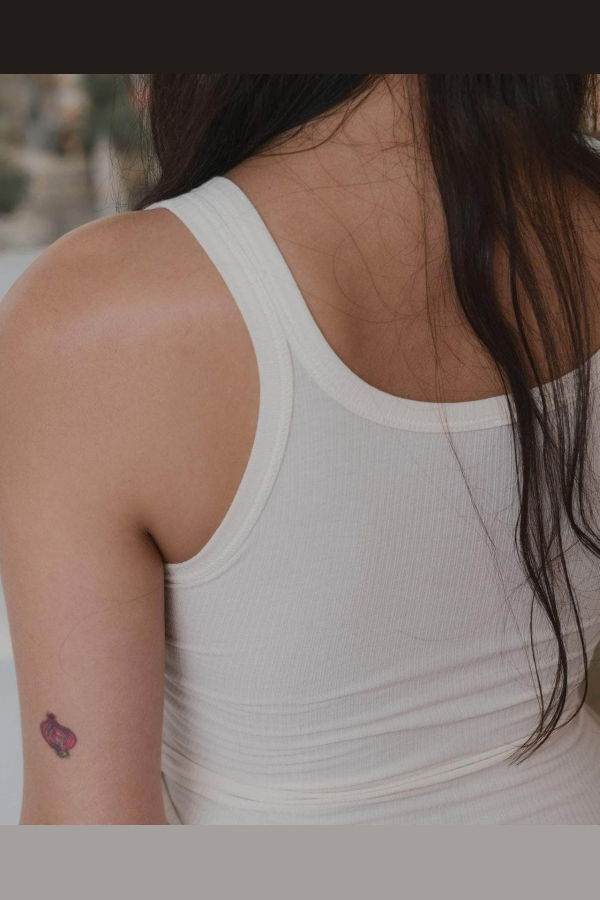 Baserange Heart Tank - Cream