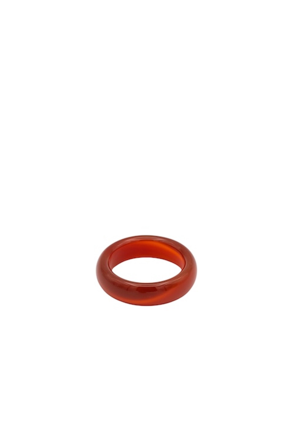 seree Persimmon Dark orange jade stone ring