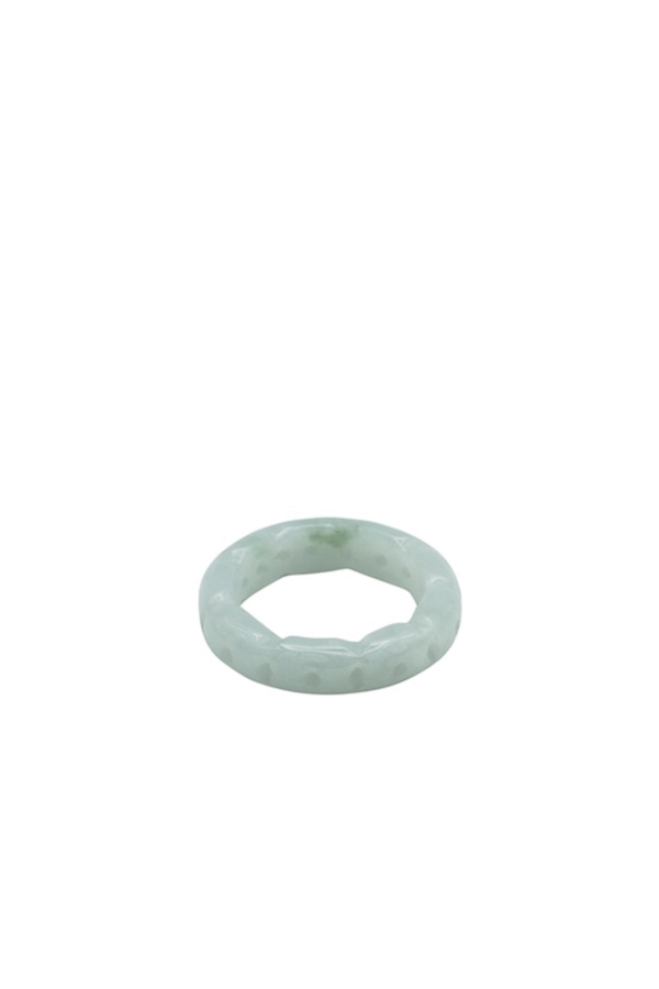 seree Weave Jade Ring - Off White