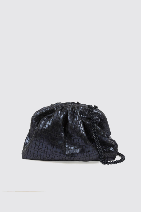 Maria La Rosa Game Laminated Bag - Navy