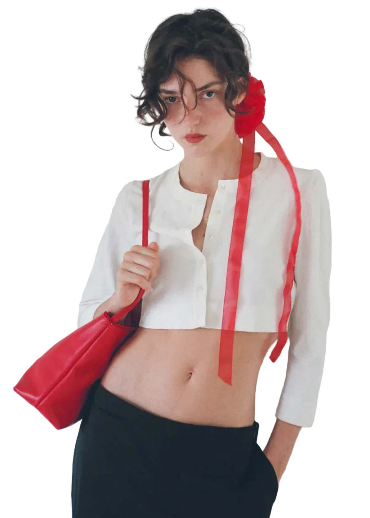 Merrma Earth Bead Leather Bag with Comb Handbag - Image 2 of 7