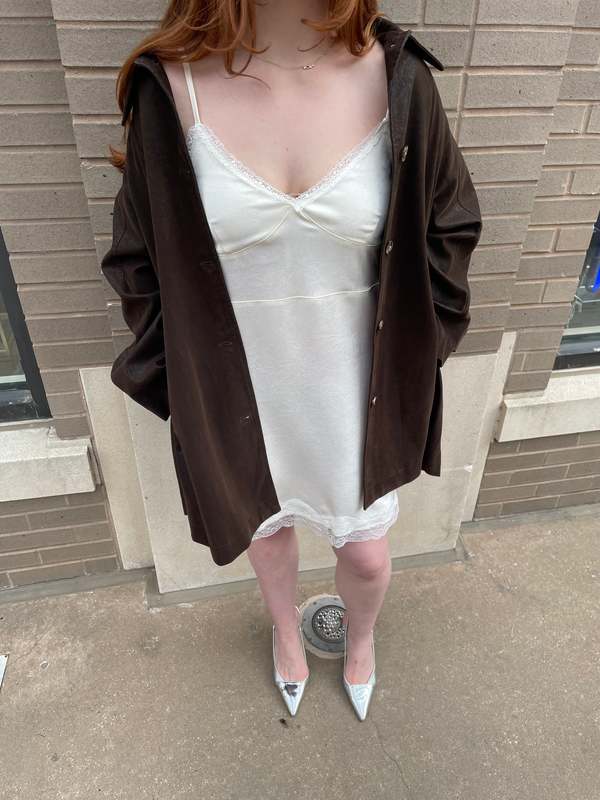 The NKC Store Cream Slip Dress - Cream The NKC Store Cream Slip Dress - Cream