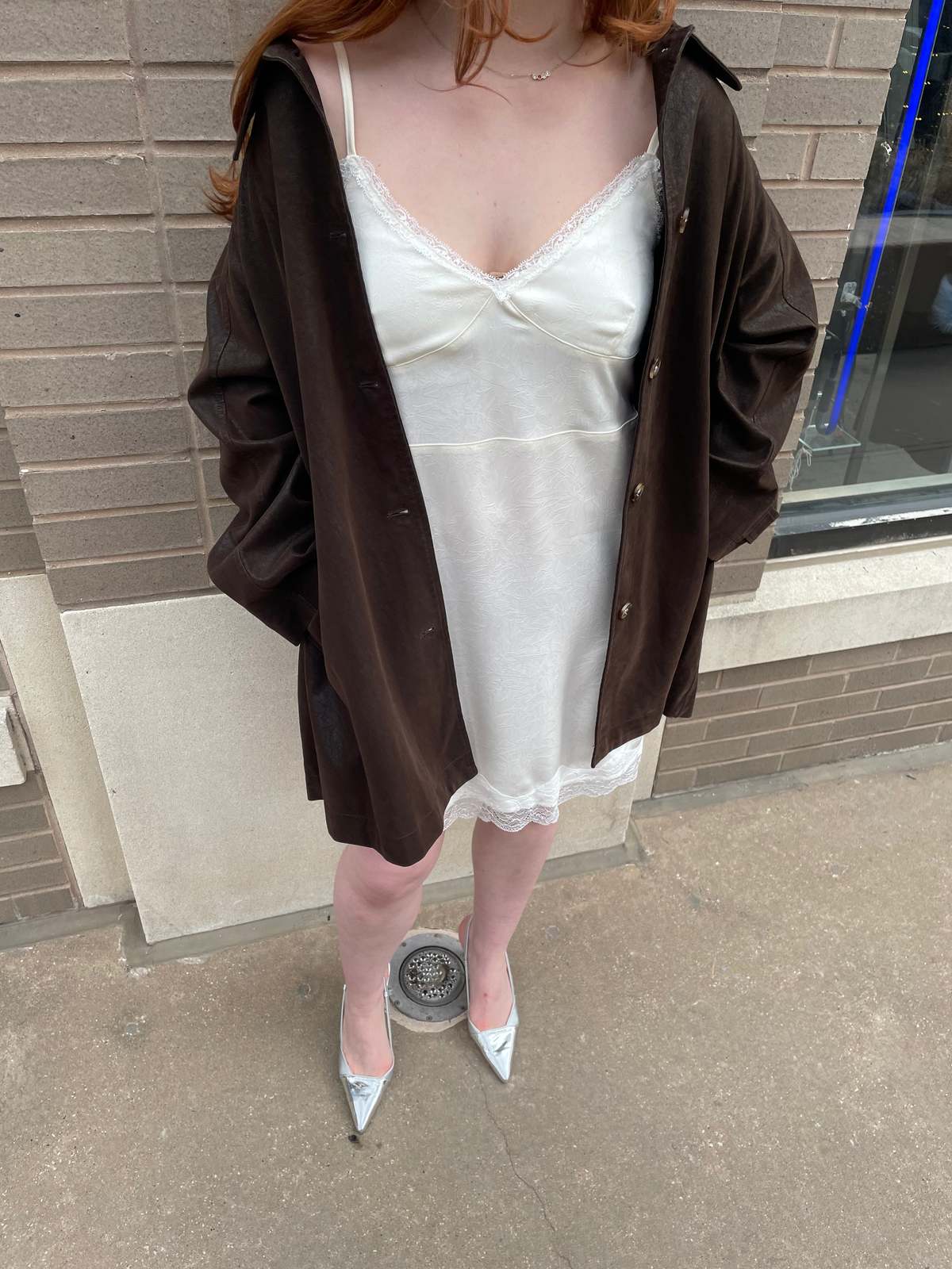 The NKC Store Cream Slip Dress - Cream - Image 4 of 6