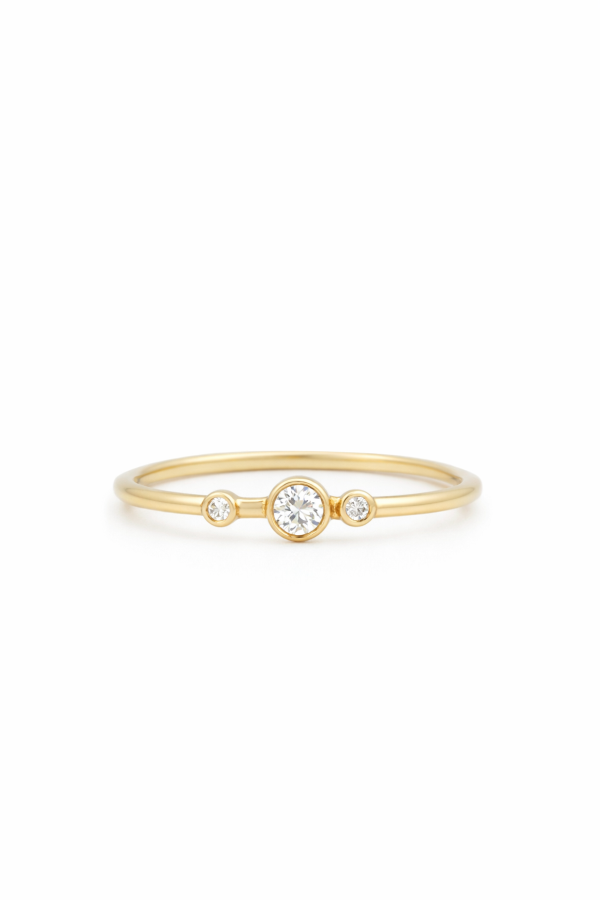 Studio Minimale Diamond Ring - 14k Gold