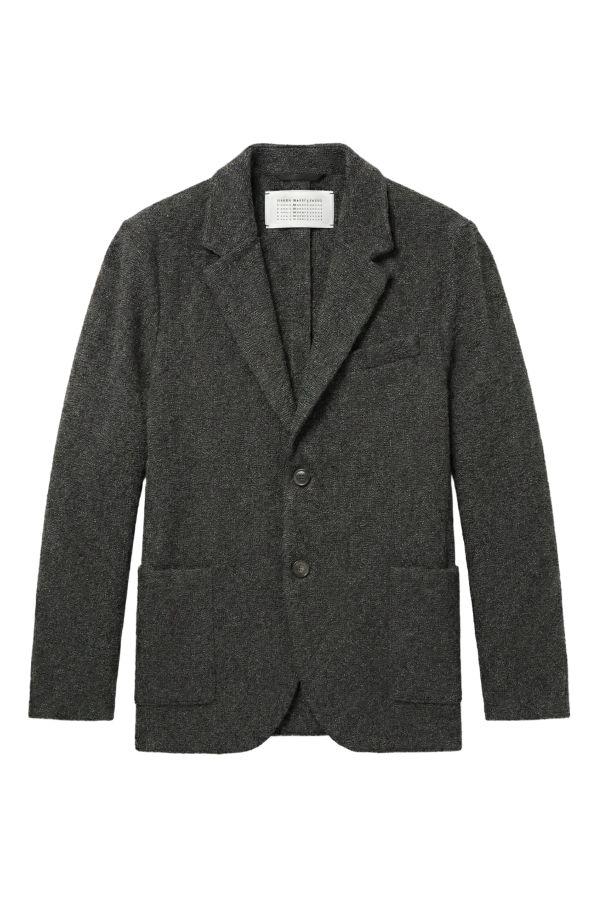 Harris Wharf London Charcoal Bicolor Blazer