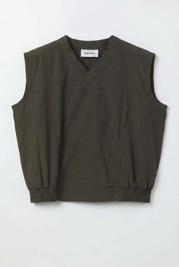 Hache Over Vest - Khaki Hache Over Vest - Khaki