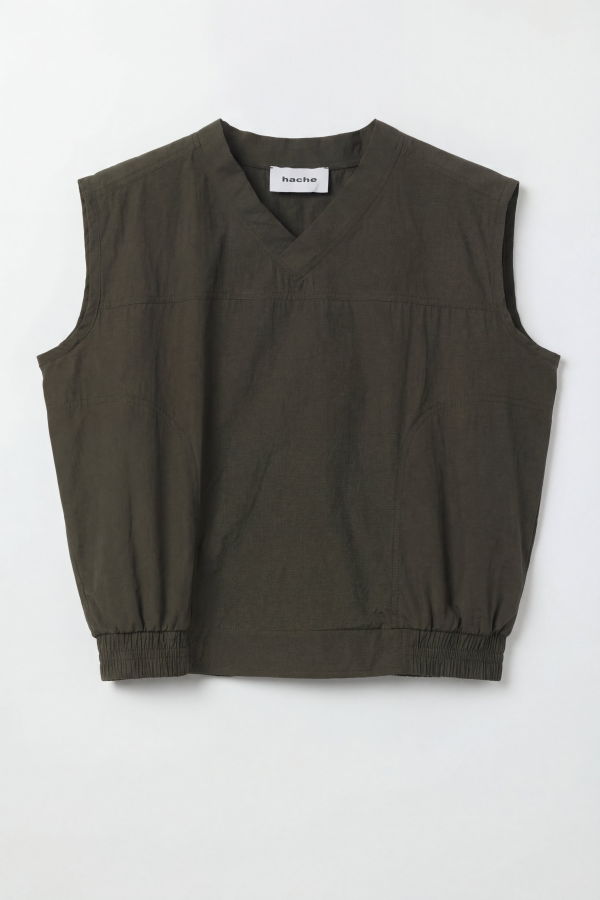 Hache Over Vest - Khaki