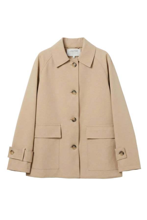 Harris Wharf London Raglan Scuba Jacket - Sand