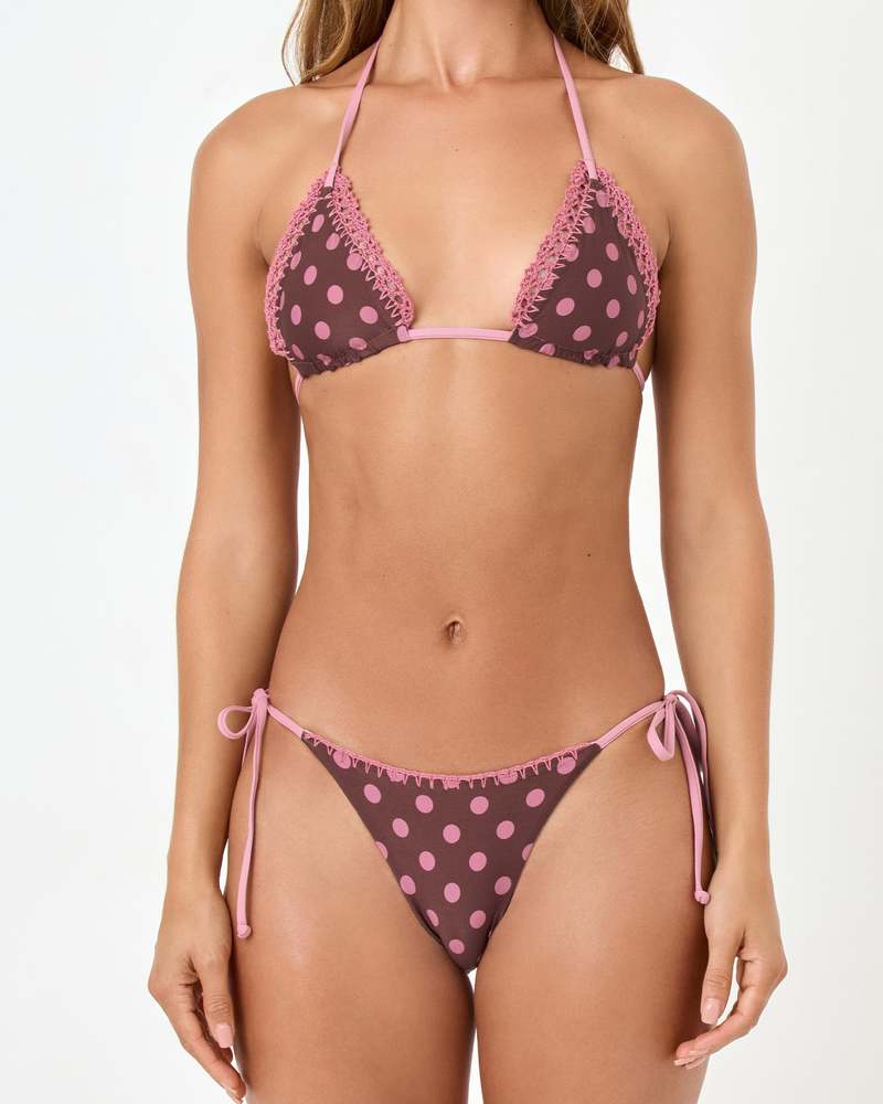 L*Space Samba Bikini Bottom - Stripe-Dot