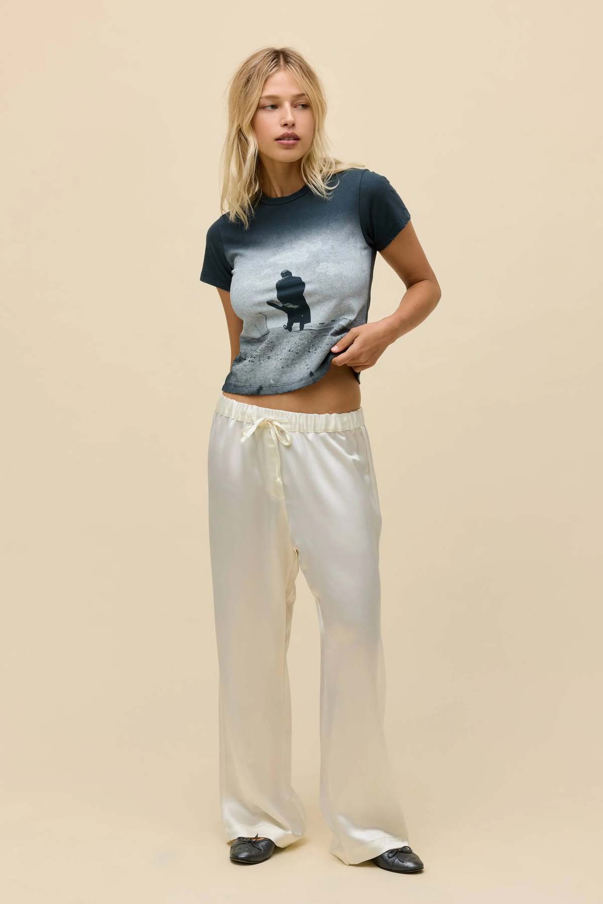 Daydreamer Johnny Cash Silhouette Tee - Vintage Black - Image 4 of 4