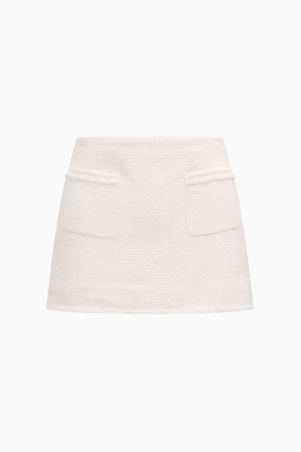 LoveShackFancy Breya Skirt - Cream
