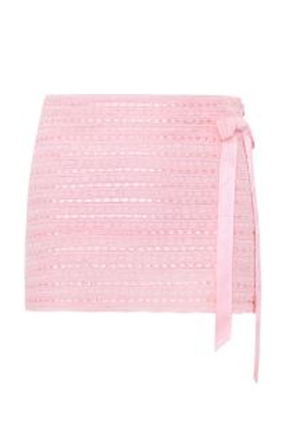 LoveShackFancy Wyana Skirt - Dusty Pink
