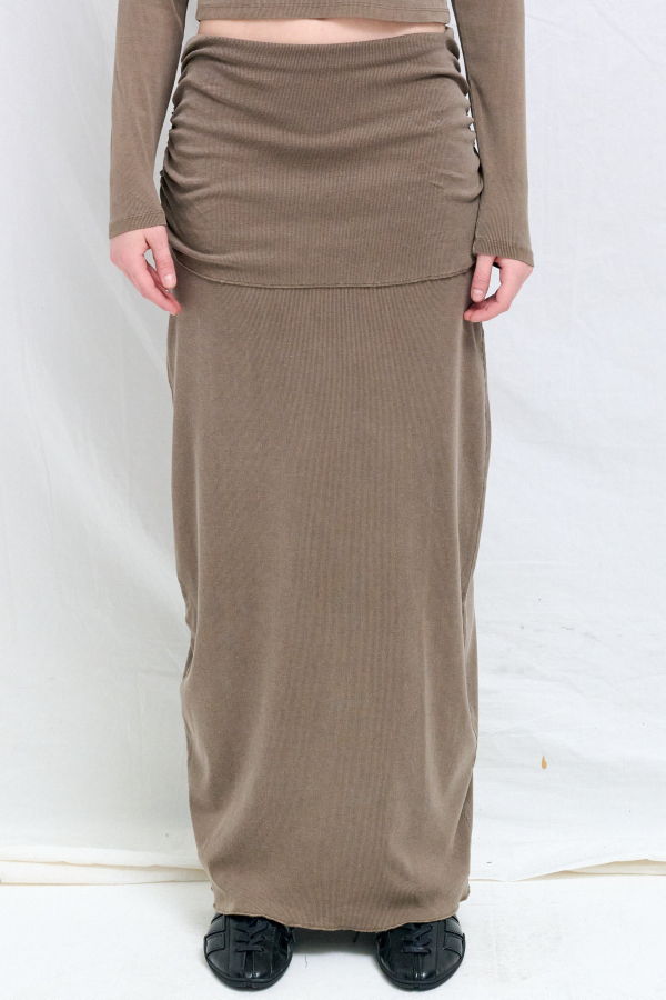 Assembly Coffee Maxi Skirt